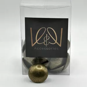 Round upholstery nails 30pcs - 25mm, Brass