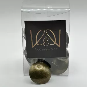 Round upholstery nails 30pcs - 30mm, Brass