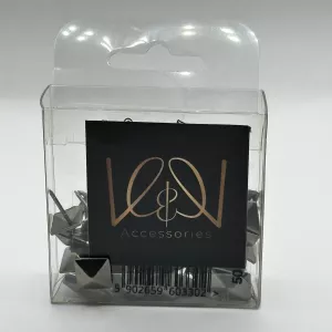 Square upholstery nails 50pcs - 12mm, Titanium